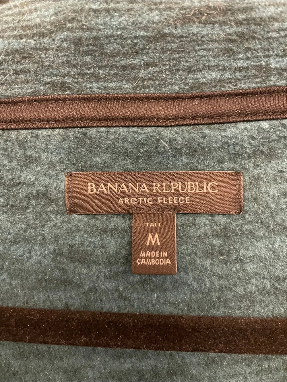 Banana Republic Teal Zip-Neck Pullover half zip Sweater